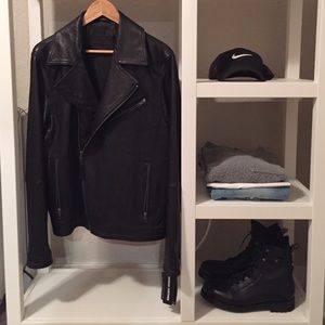 NWT Murano Luxury Lambskin Leather Moto Jacket